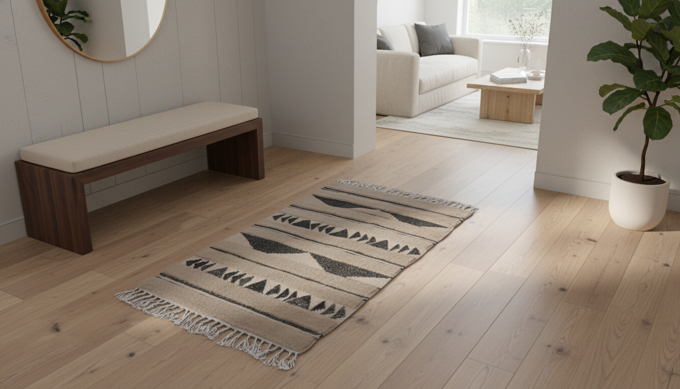 گلیم فرش دستبافت برجسته پادری 1 جنس پشم طبیعی